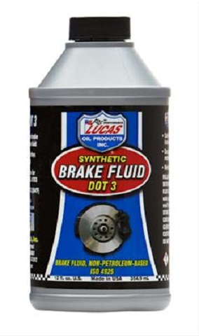 Lucas Oil Products Synthetic Dot-3 Brake Fluid 12. oz bottle